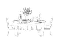 Candle Light Dinner vector