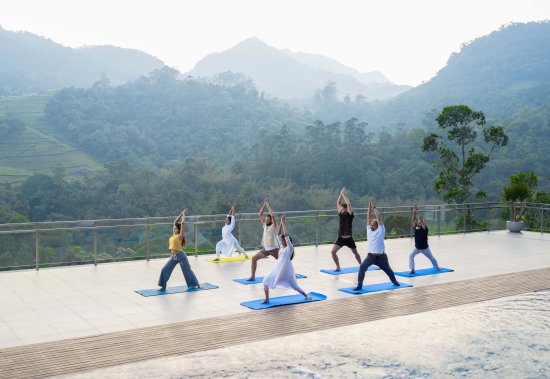 State-of-the-art fitness center at the Grand Cliff Resort, equipped for a great workout